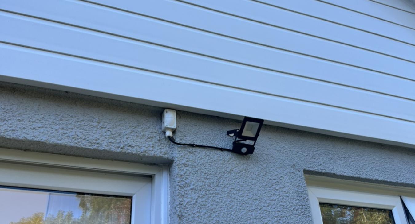 Outdoor lighting & socket installation in Newton Abbot